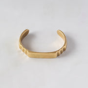 Adjustable Ace Cuff Bracelet in Brass - Imara