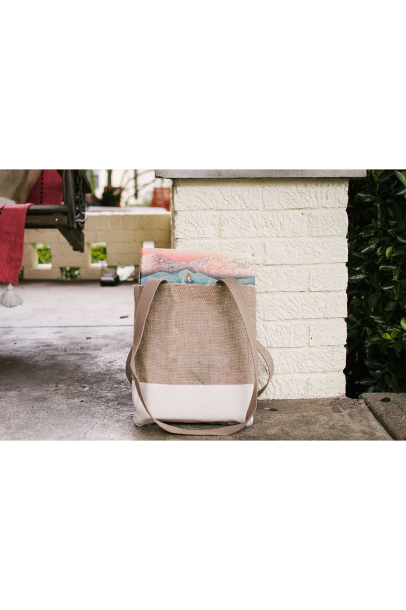 Small Burlap Tote