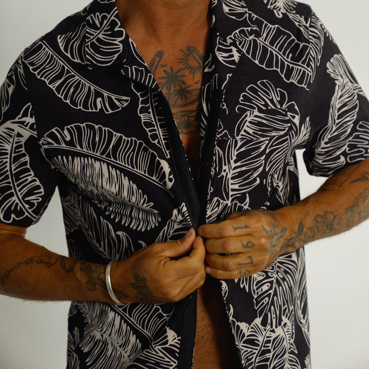 OLEU UV QUICK-DRY BOARDSHIRT - RAINFOREST JETT