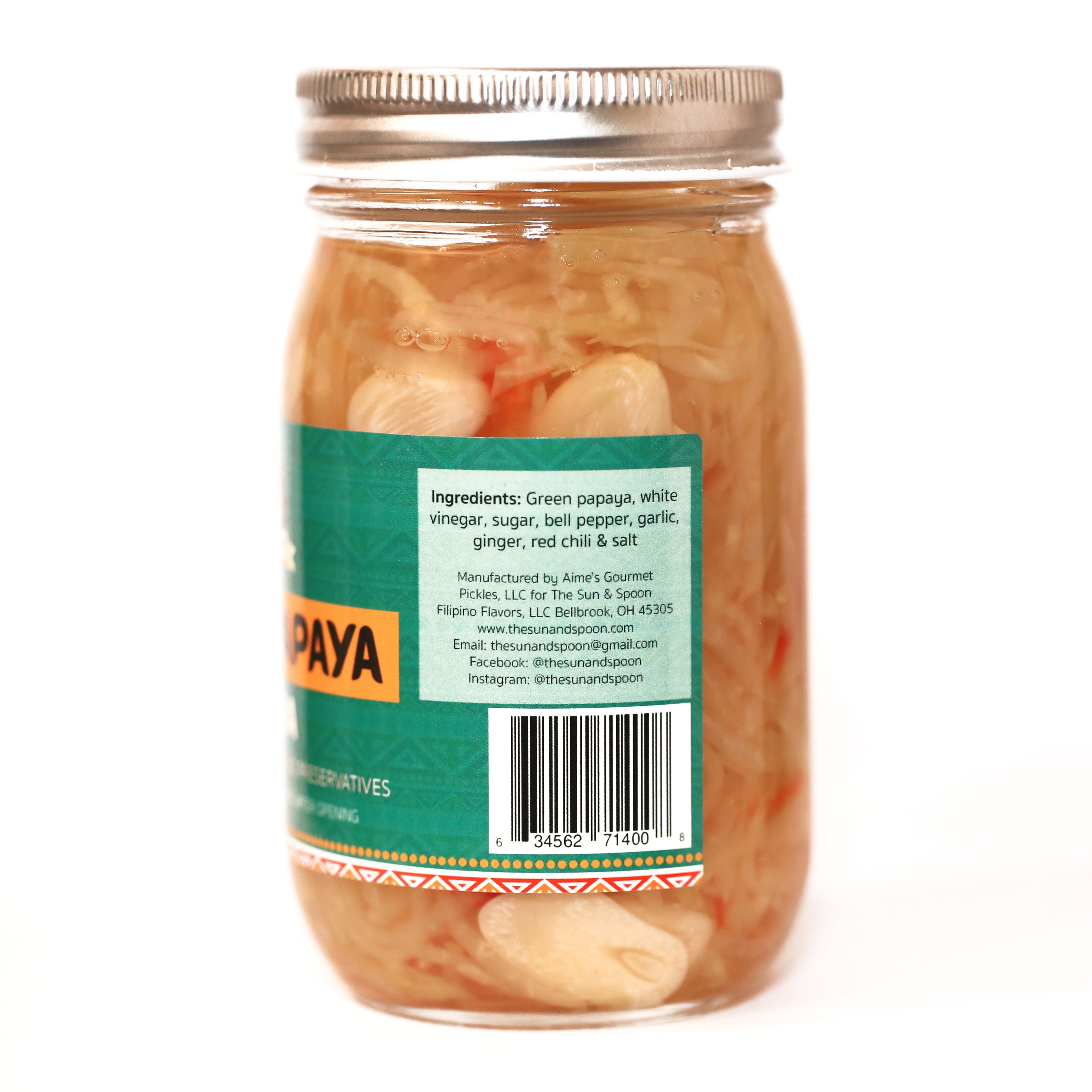 PICKLED PAPAYA ATSARA Solo Jar