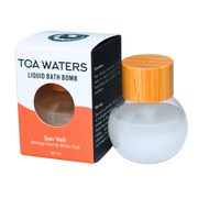 Sun Veil Liquid Bath Bomb - Orange Zest and White Oak