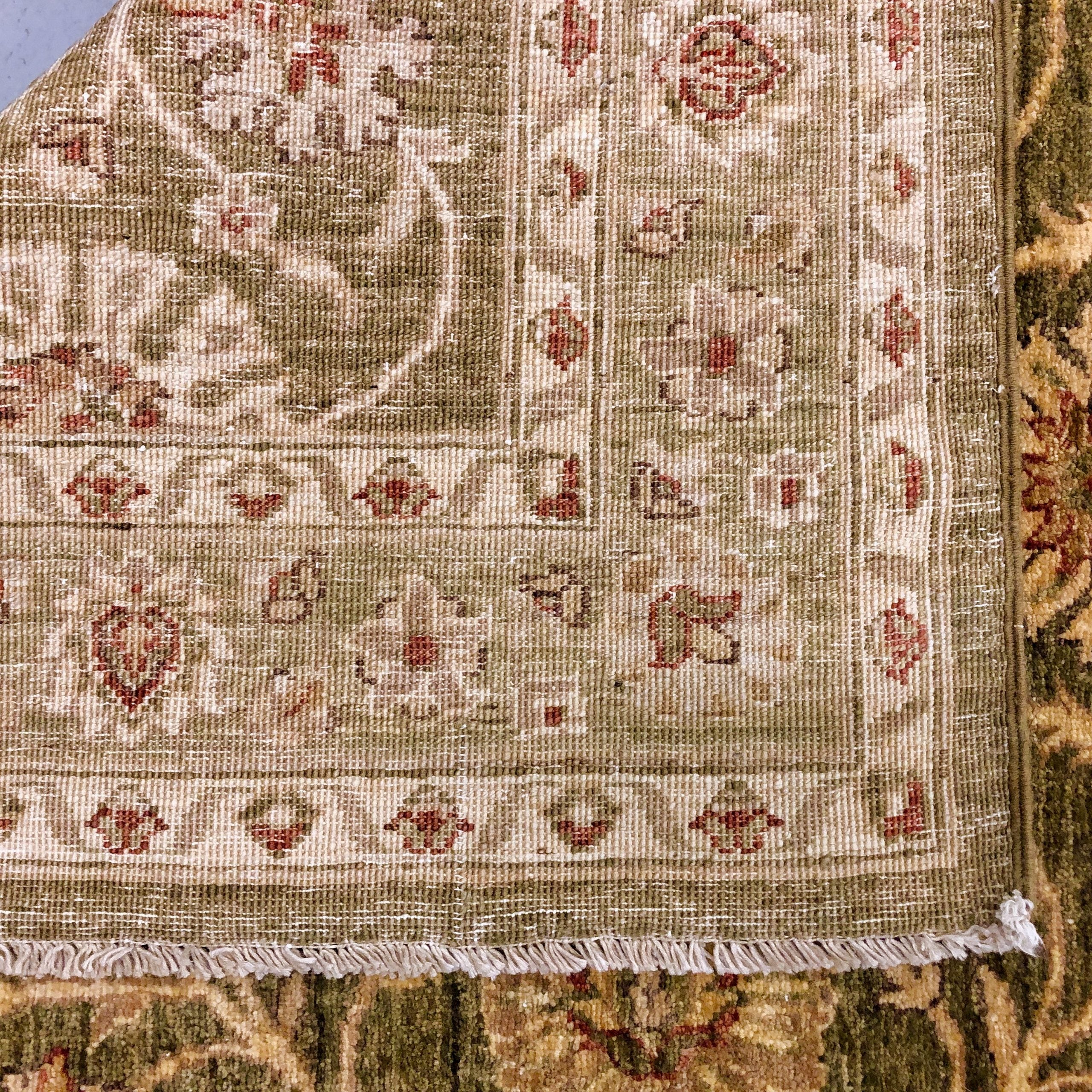 Chobi-Farahan (4'x10' Runner) green/gold