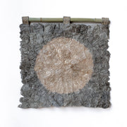 Plant Dyed Makira Moon Wild Silk Wall Hanging - Sage Grey
