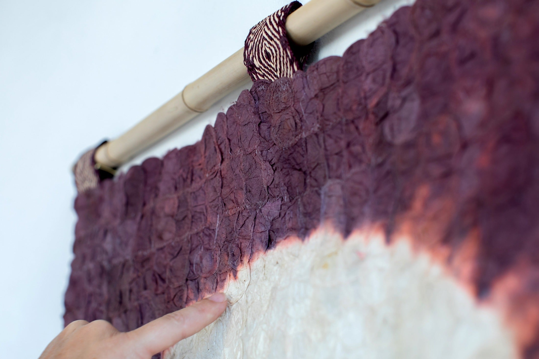 Madagascar Silk Blood Moon Wall Hanging