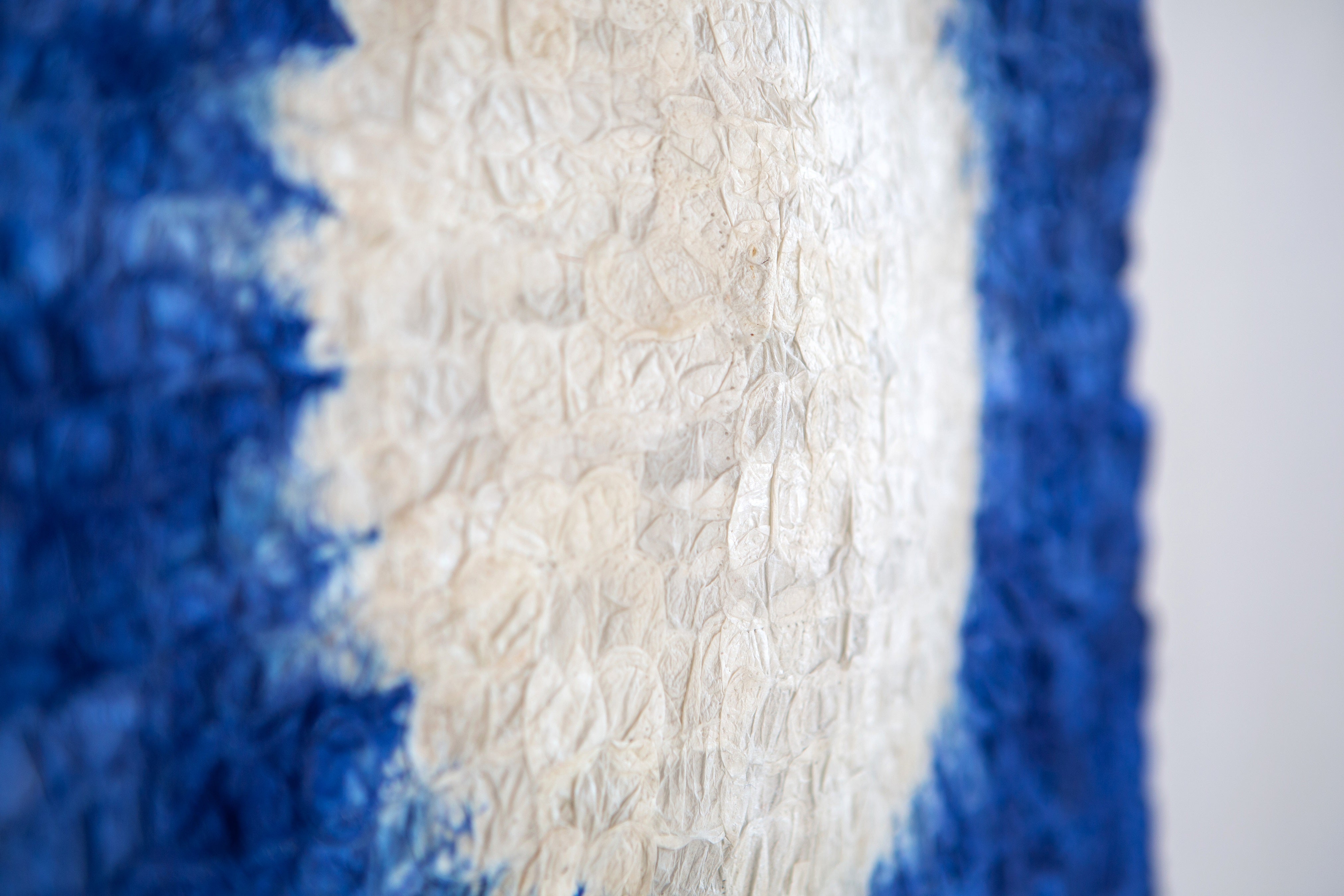 Madagascar Silk Blue Moon Wall Hanging