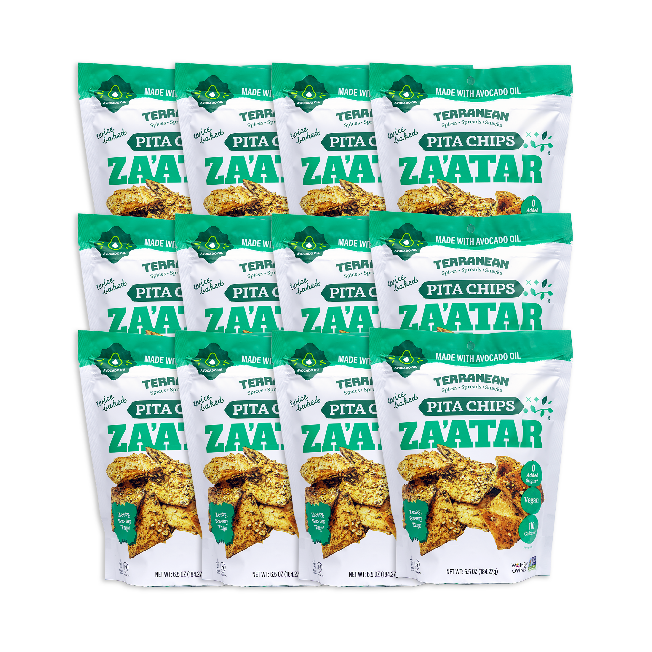 Za'atar Pita Chips (6.5oz.) Please select spicy or original za'atar.