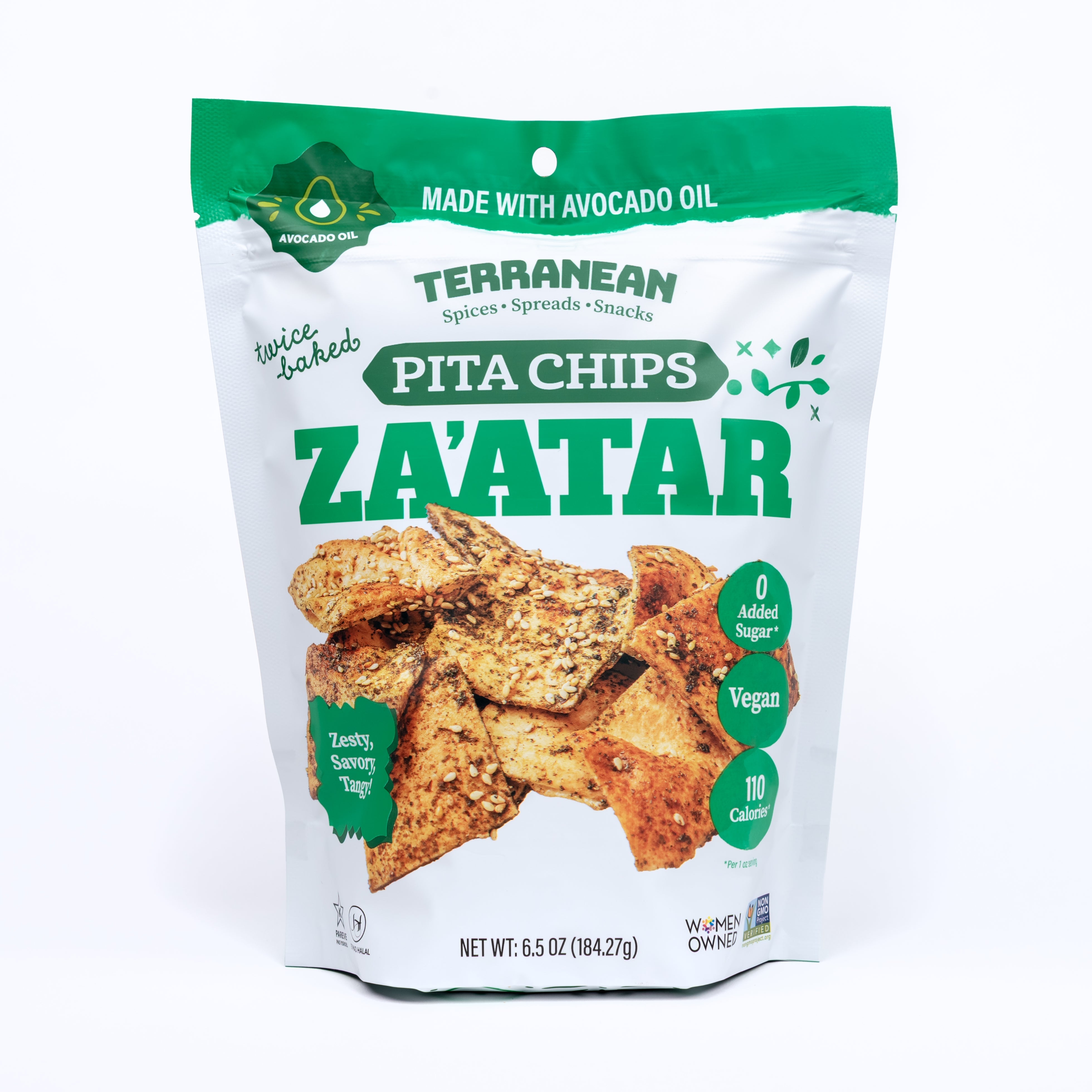 Za'atar Pita Chips (6.5oz.) Please select spicy or original za'atar.
