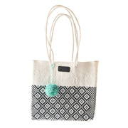Tin Marin White Woven Tote