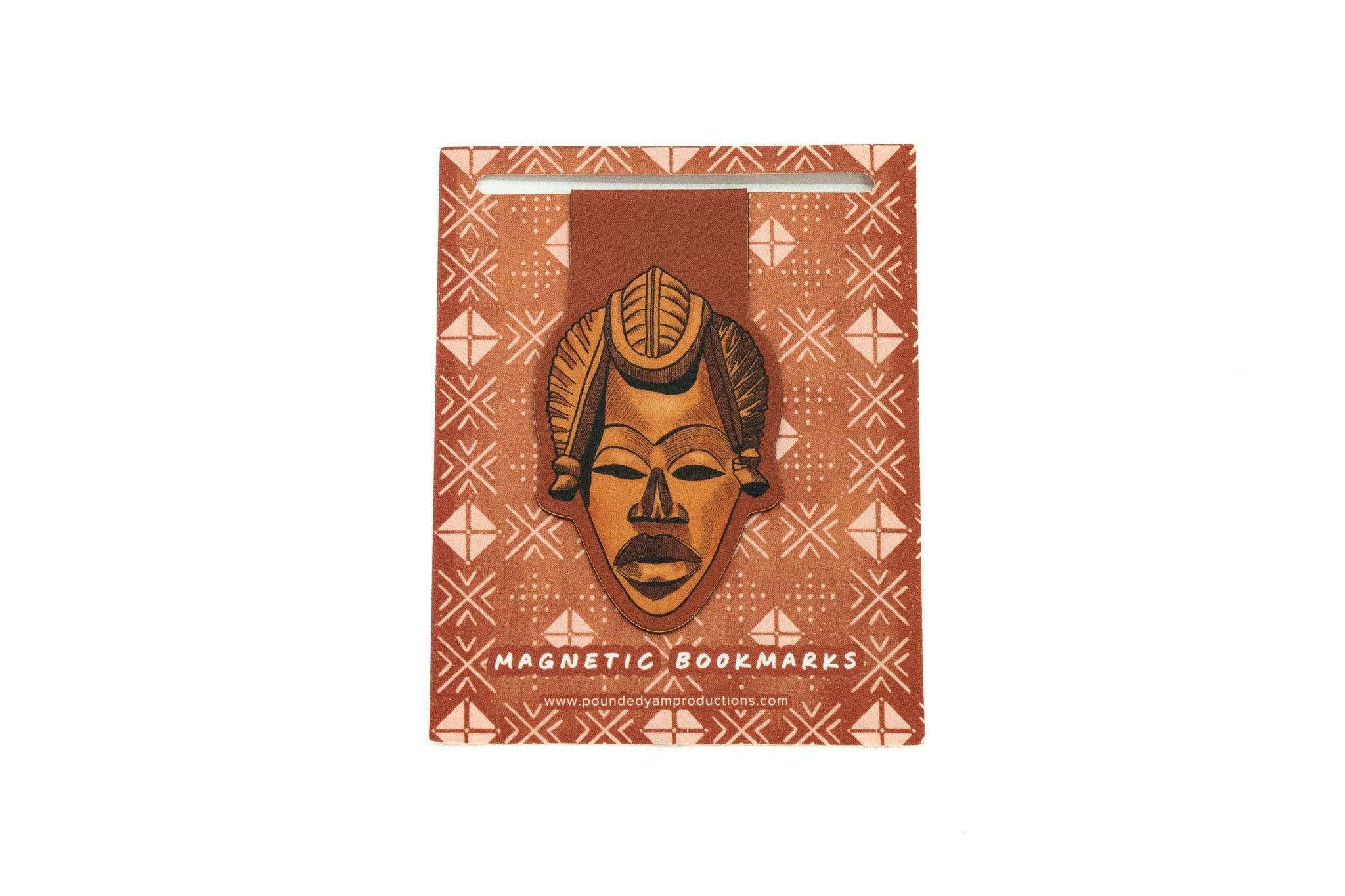 Magnetic Bookmark - African Masks (Tribal)