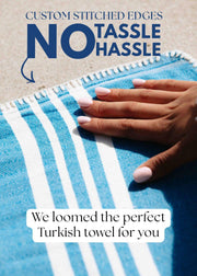 buldano Farm House Handwoven Turkish Towel Without Fringe