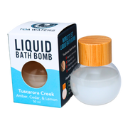 Tuscarora Creek Liquid Bath Bomb - Amber, Cedar, and Lemon