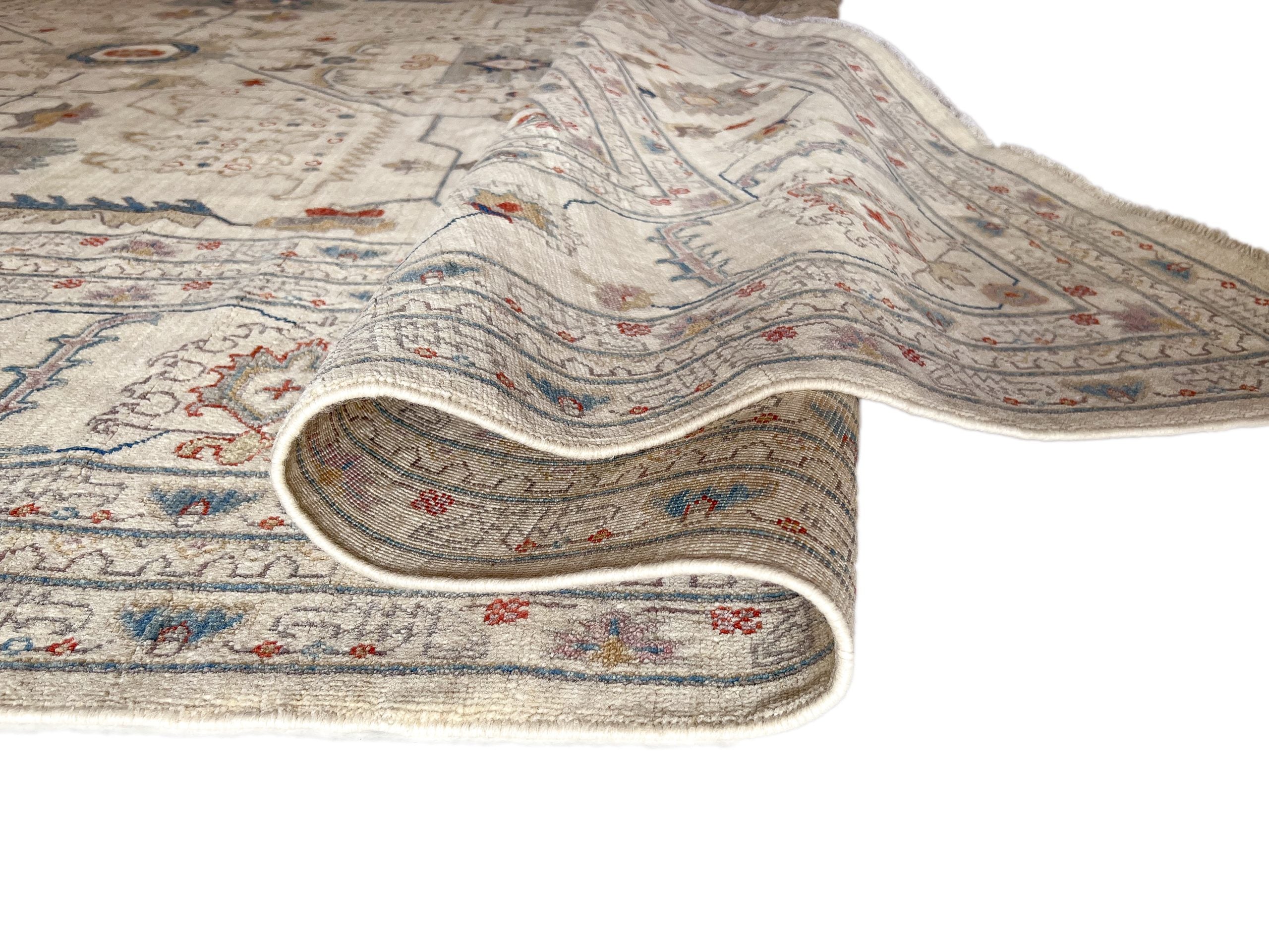 Afgahn Oushak (9'10"x14'00") ivory