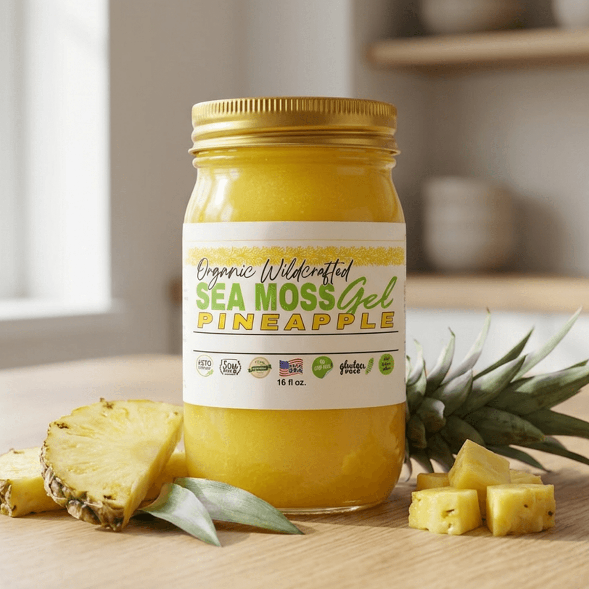 Pineapple Sea Moss Gel     16oz