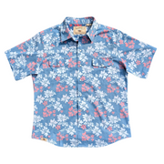 Tahitian Pareu Red White And Blue