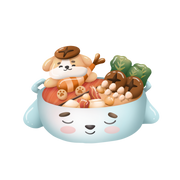 Hot Pot Bowl Sticker