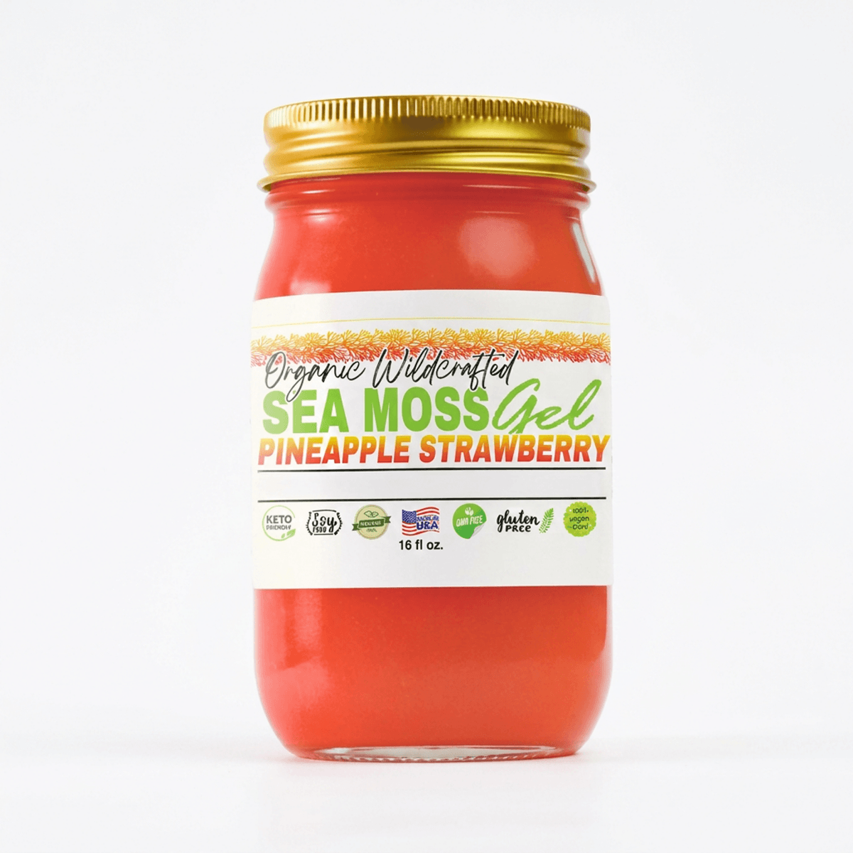 Strawberry Pineapple Sea Moss Gel 16oz