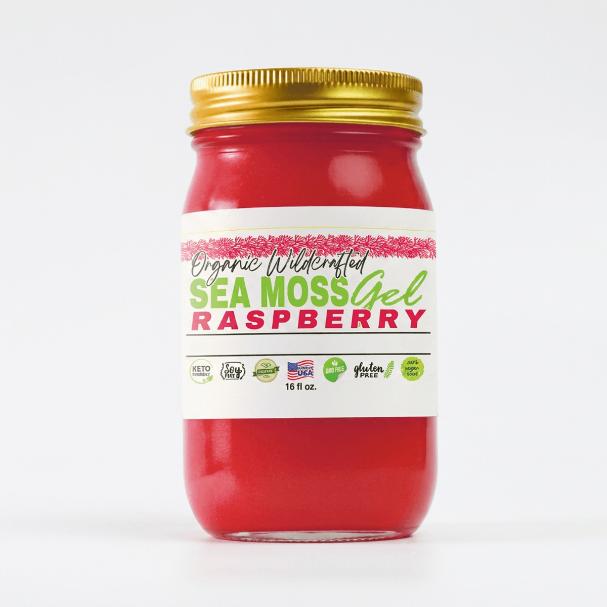 Raspberry Sea Moss Gel   16oz