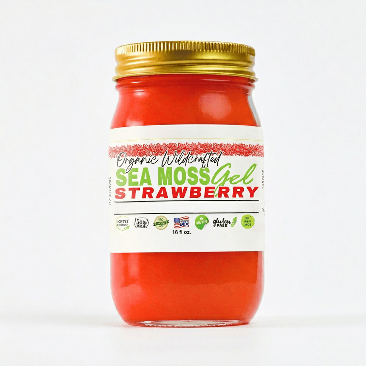 Strawberry Sea Moss Gel 16oz