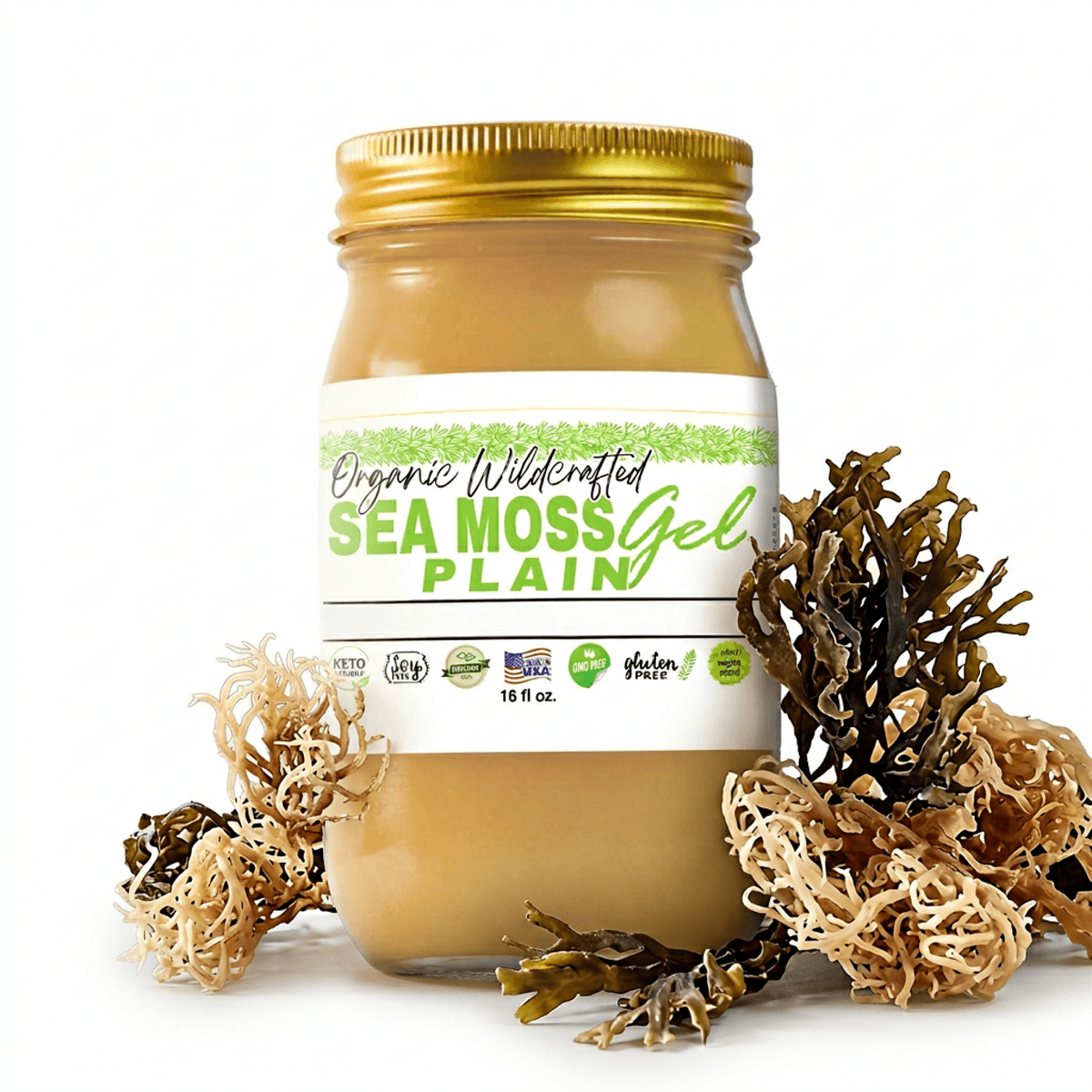 Plain Sea Moss Gel   16oz