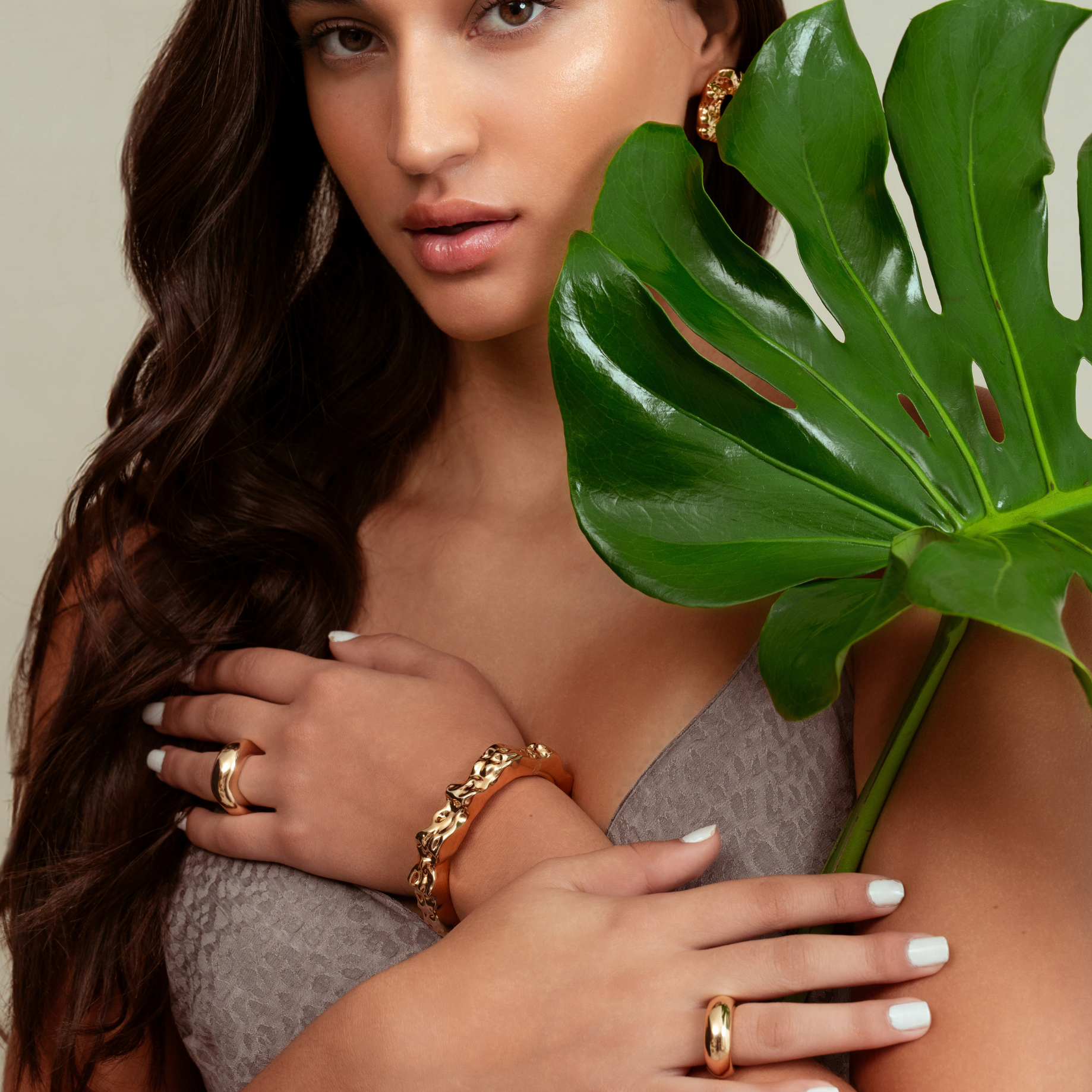 Nathalia Sculpted Hammered Bracelet Cuff