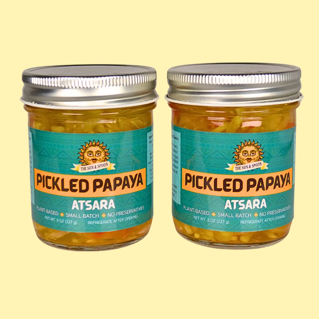 Pickled Papaya Atsara Petite Jar (8 oz) Duo (Save $2)
