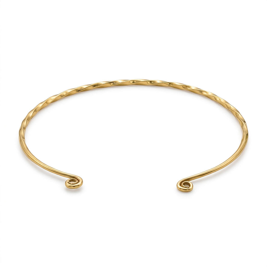 Uzi Open Collar Necklance Choker