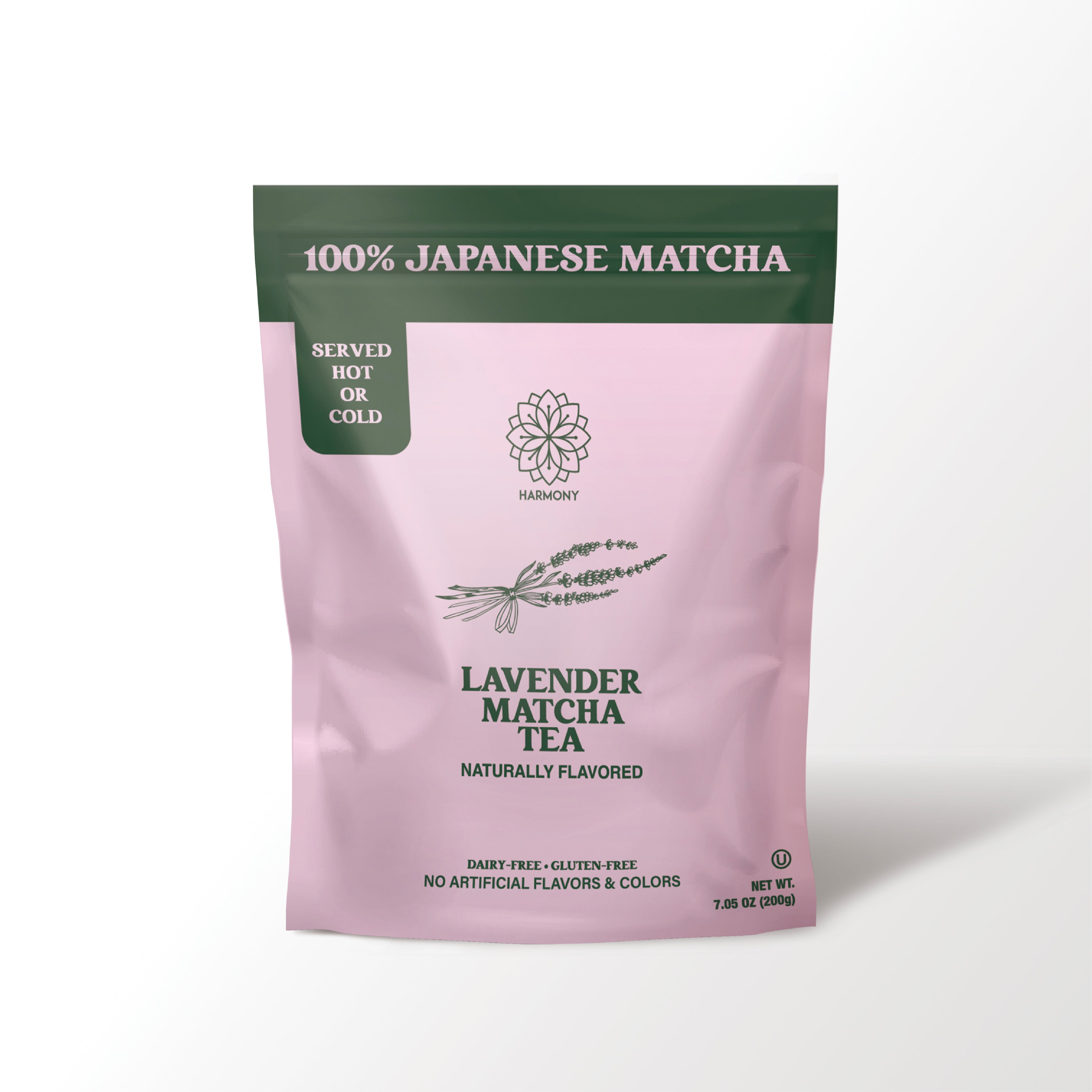 Harmony Matcha Lavender – Premium Shade-Grown Japanese Matcha, Sweetened with Organic Sugar, 20 Servings