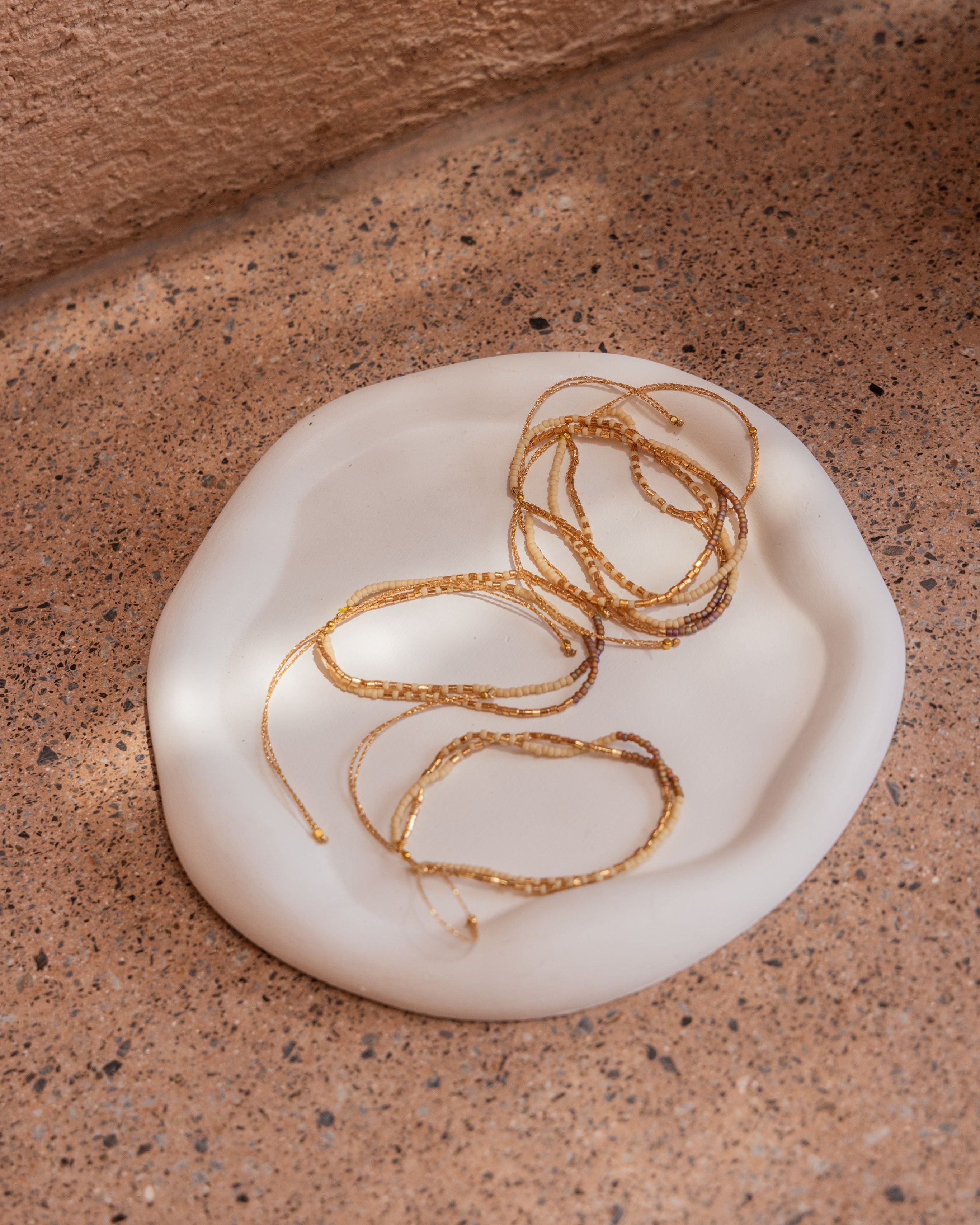 Golden Beaded Bracelet