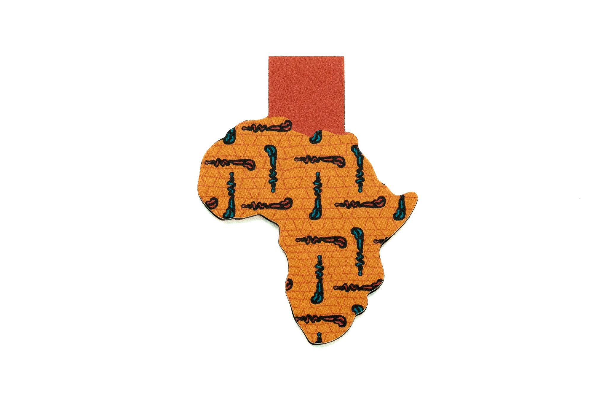 Magnetic Bookmark - African Print (Walking Sticks)