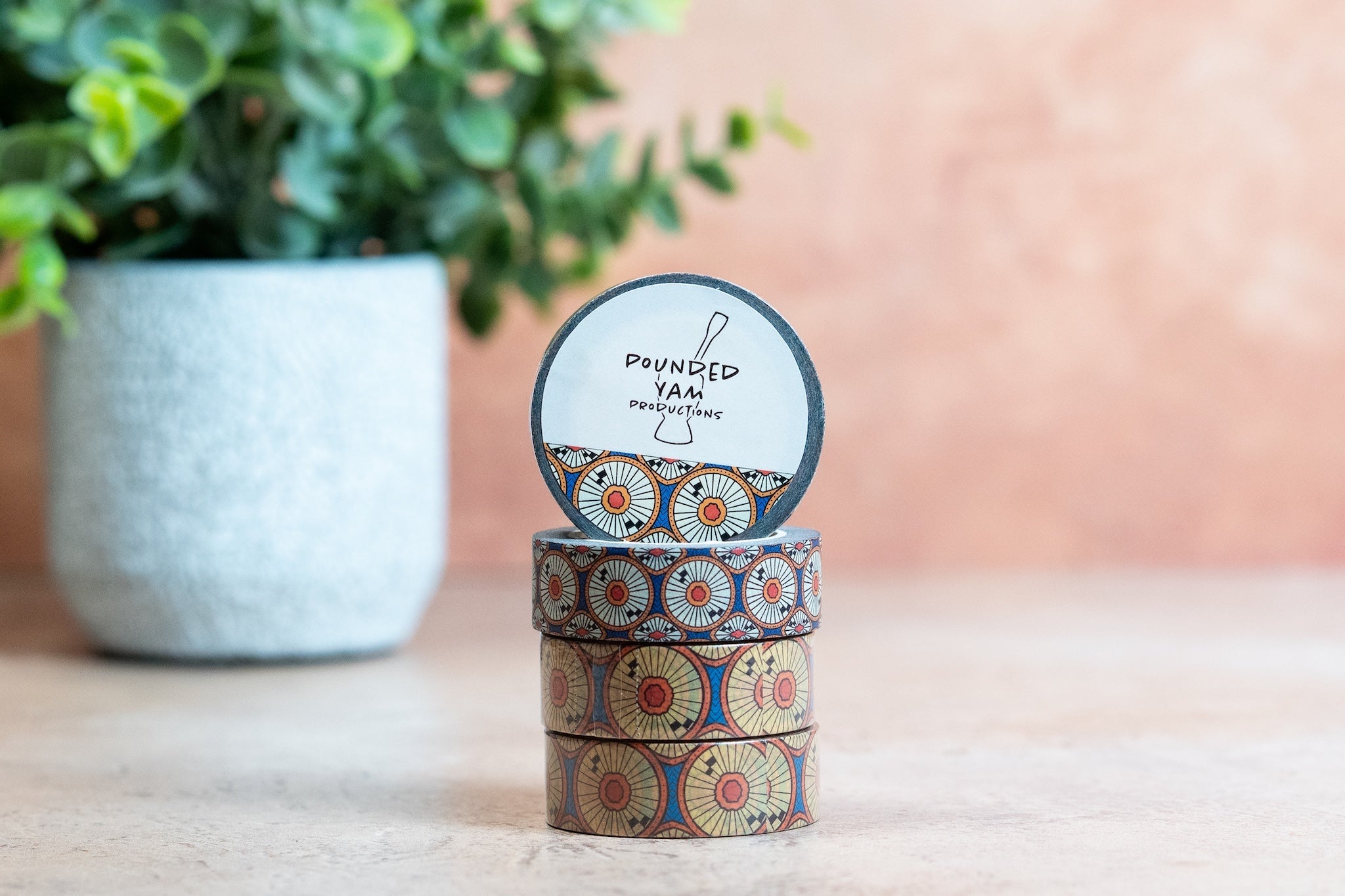 African Print Washi Tape - Circles (Ankara)