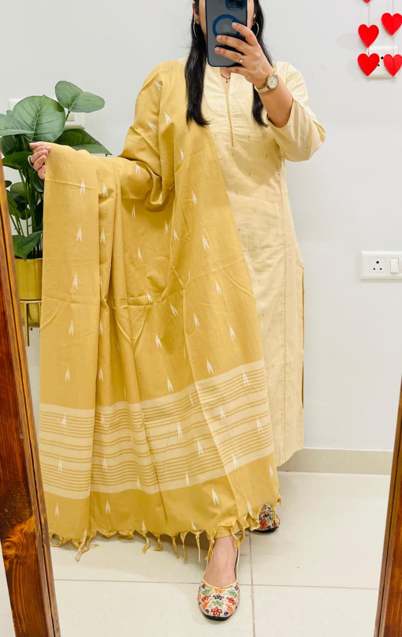 Beautiful Sober Color South Cotton Suit Set