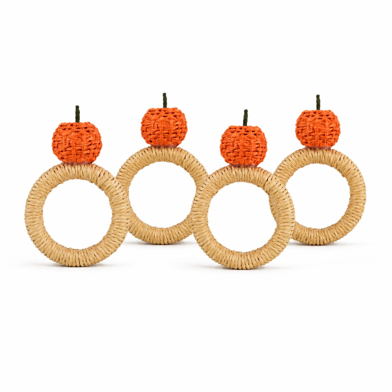 Handwoven Orange Napkin Ring