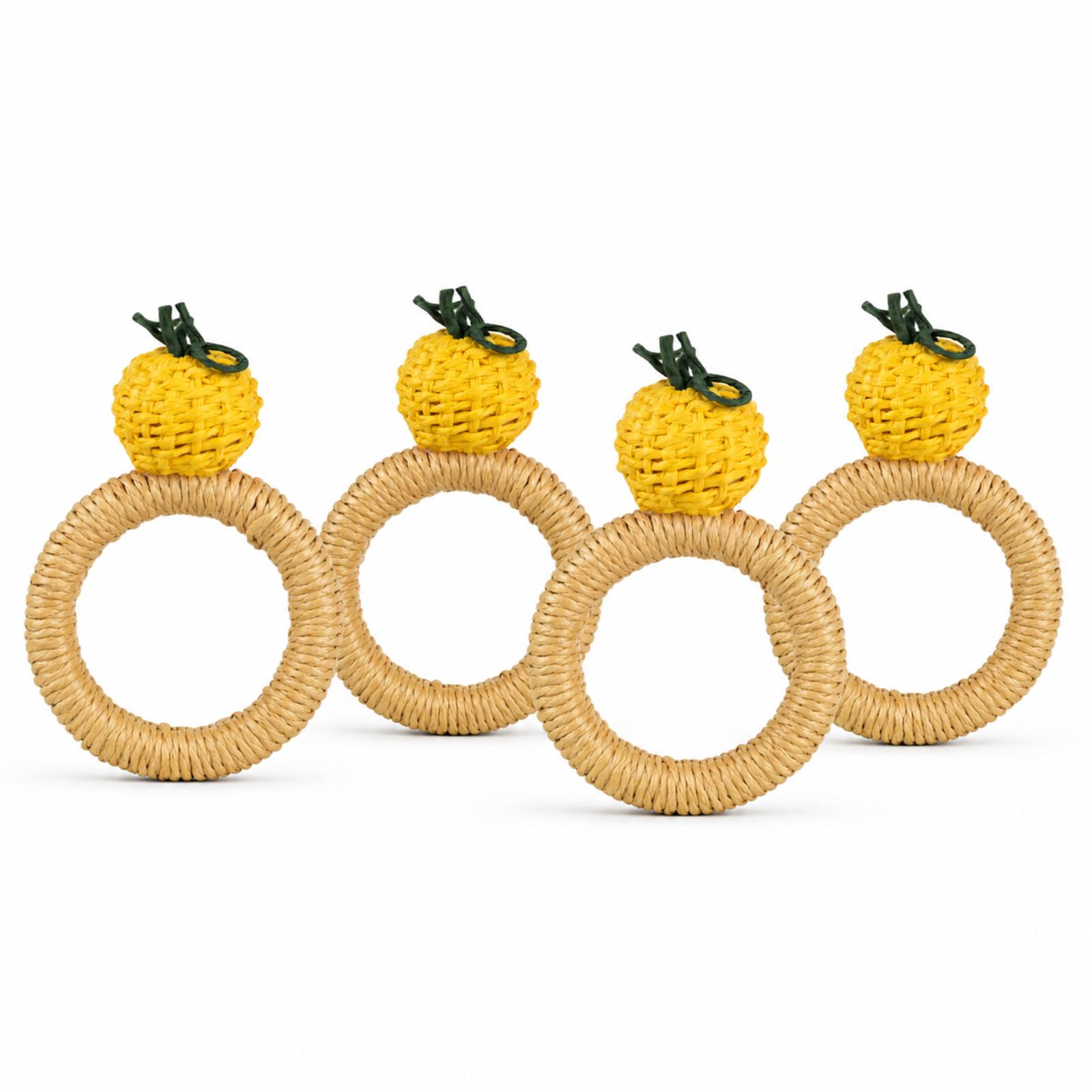 Handwoven Lemon Napkin Ring