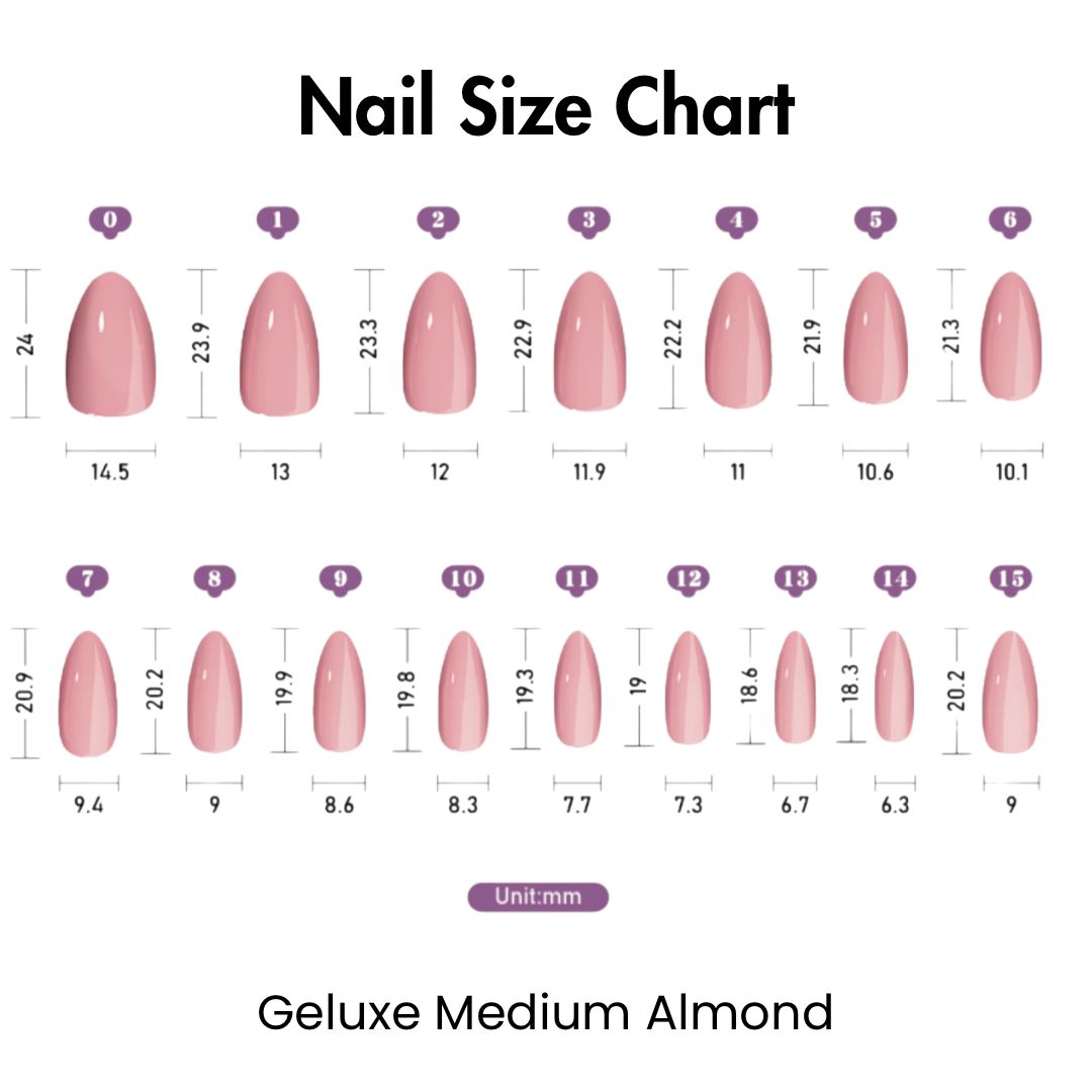 Mia Geluxe™ Nails – Nude-to-White Ombré Almond
