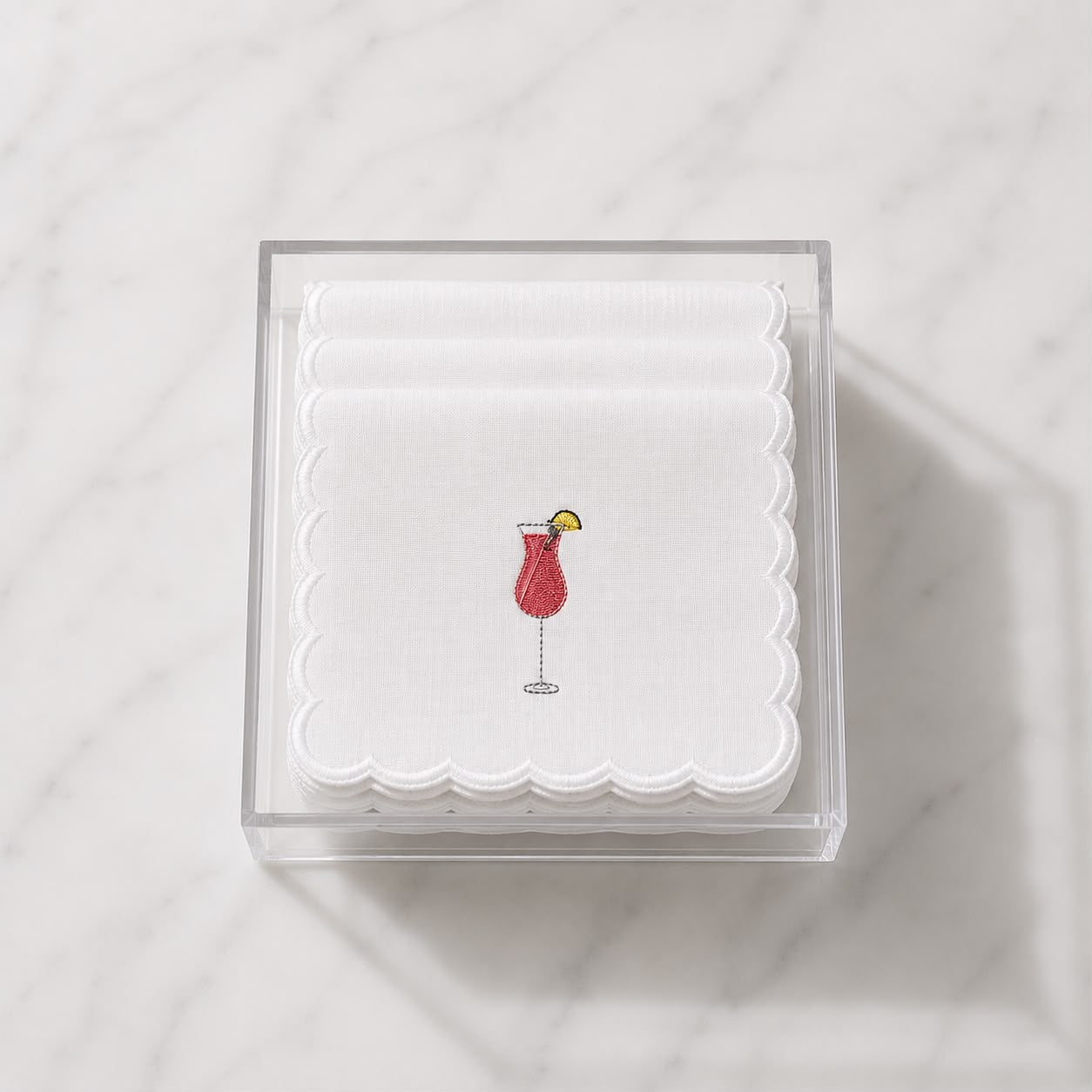 Embroidered Cocktail Napkin (Set of 6)