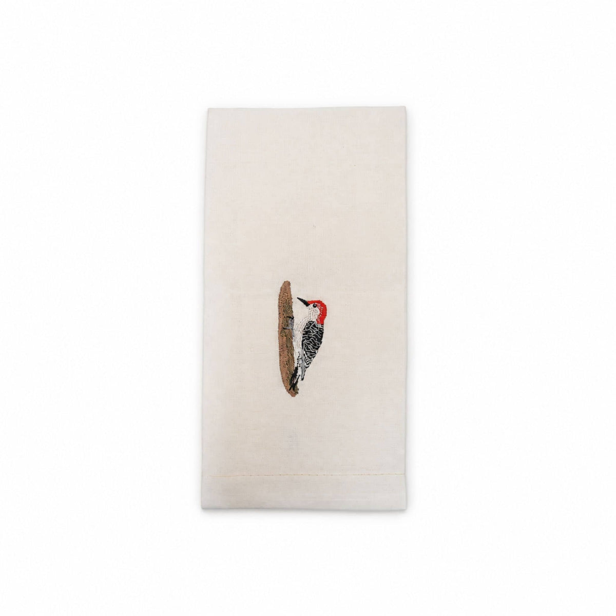 100% Cotton Tea Towels with Bird Embroidery - Kitchen Towels