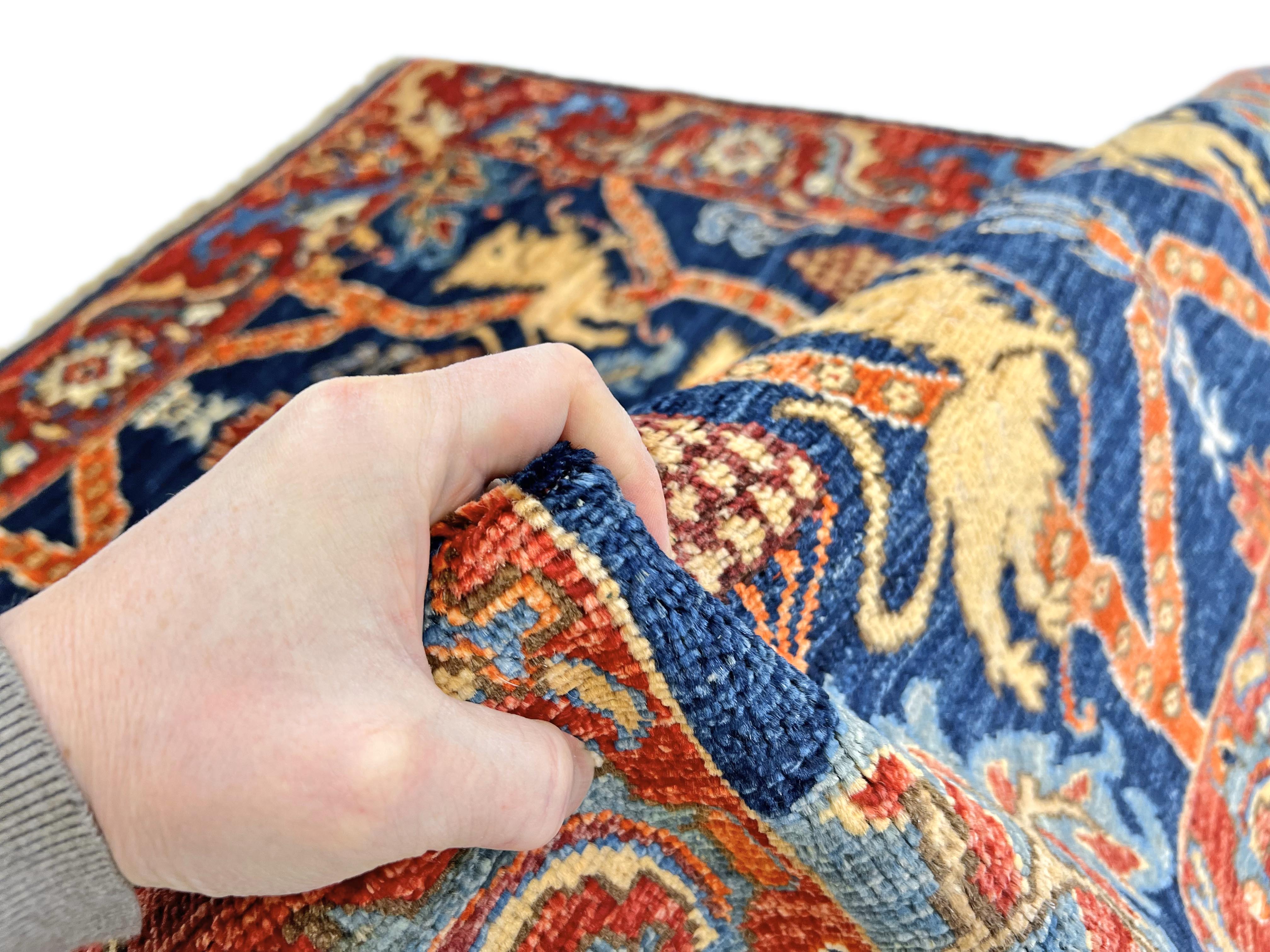 Afghan Folk/Serapi (3x5) blue/red