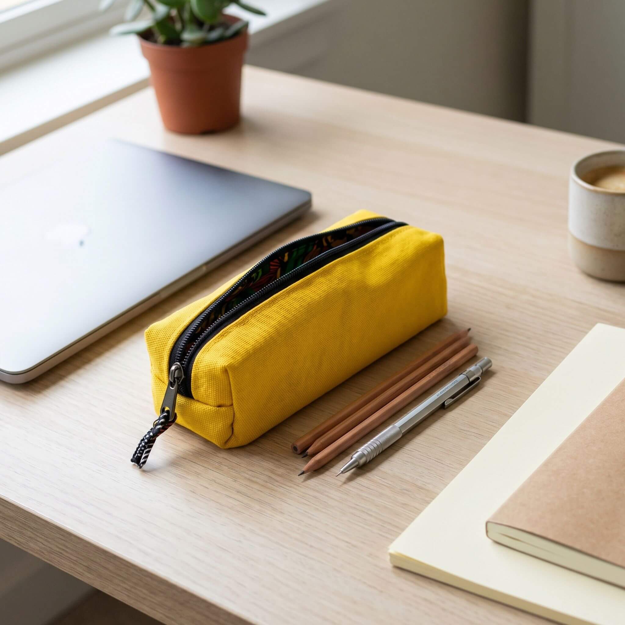 Pencil Pouch Zipper Bag – Fair Trade Cotton Canvas Pencil Case