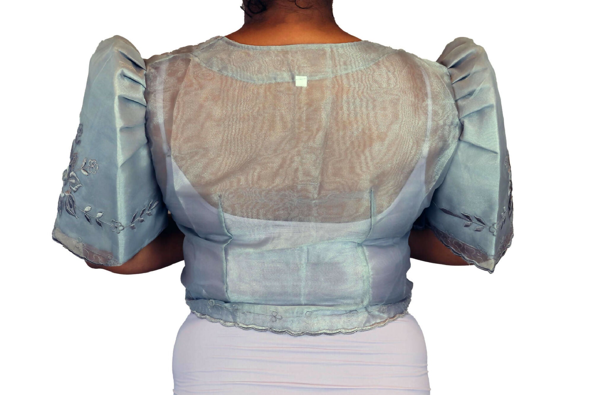 Filipiniana Bolero Jacket - Gray