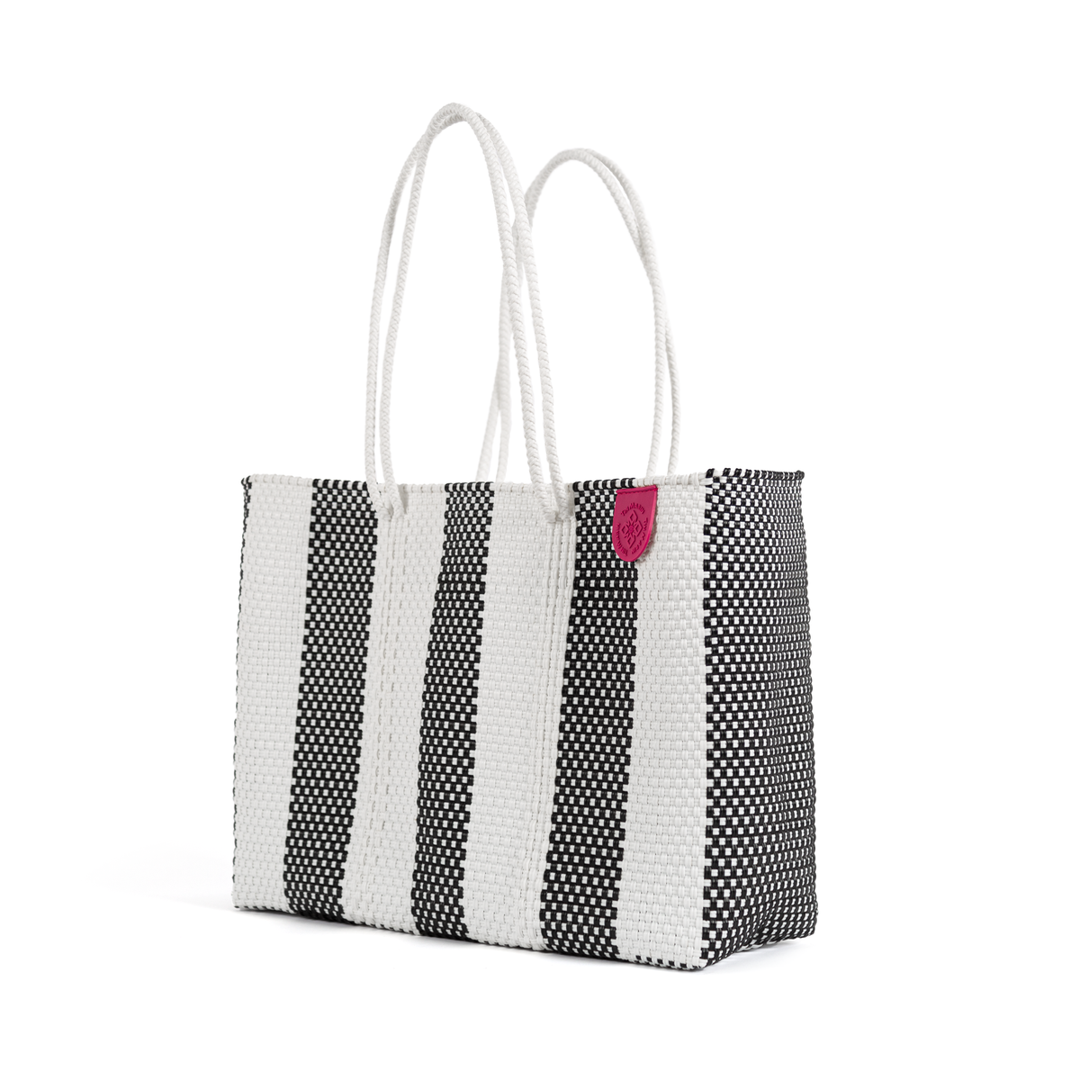 Zebra Woven Super Tote
