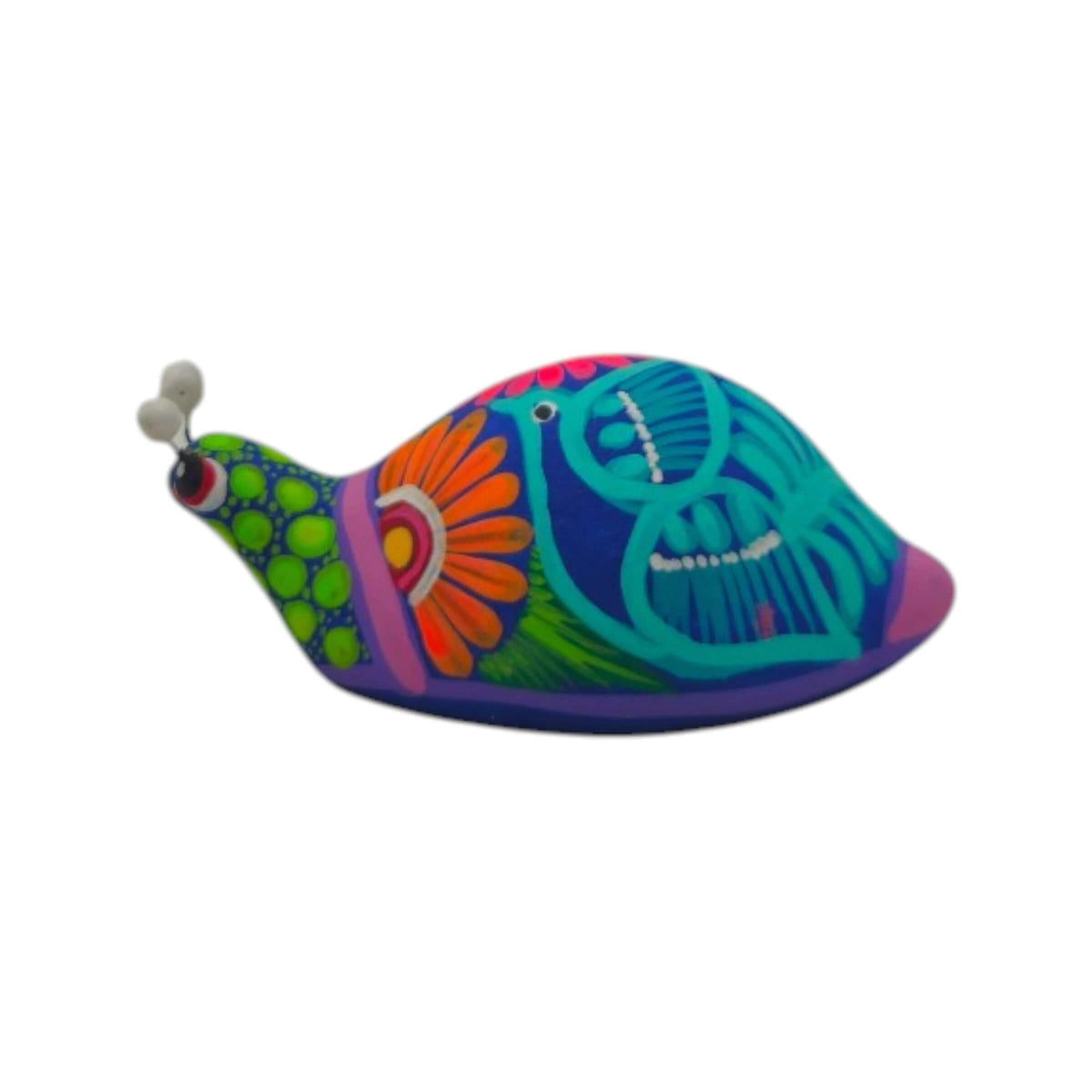 Alebrije Snail Figurine | Colorful Hand-Painted Design