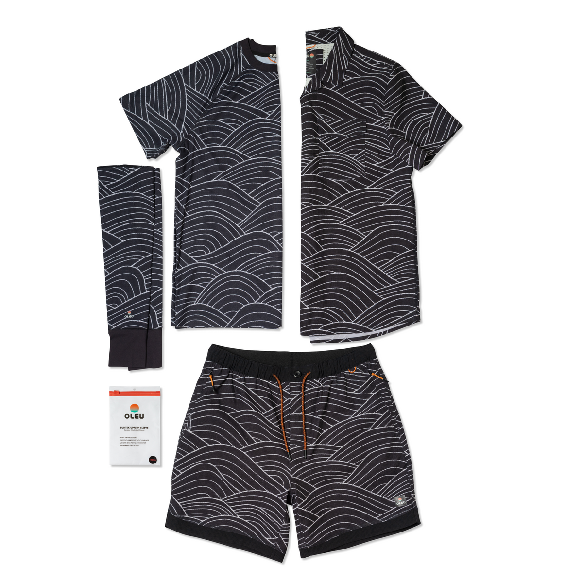 OLEU SUNSPORT™ UV TEE SHIRT - STORM CARBON