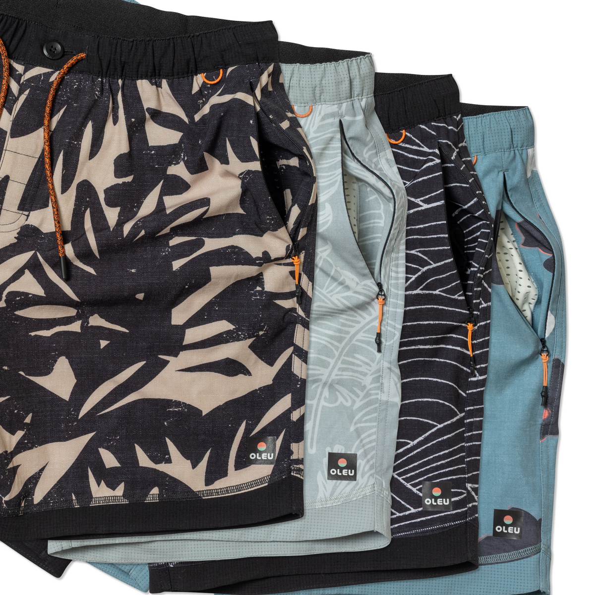 OLEU ALL-SHORT™ 6" INSEAM I 16.5" OUTSEAM - CARVINGS in SANDSTONE