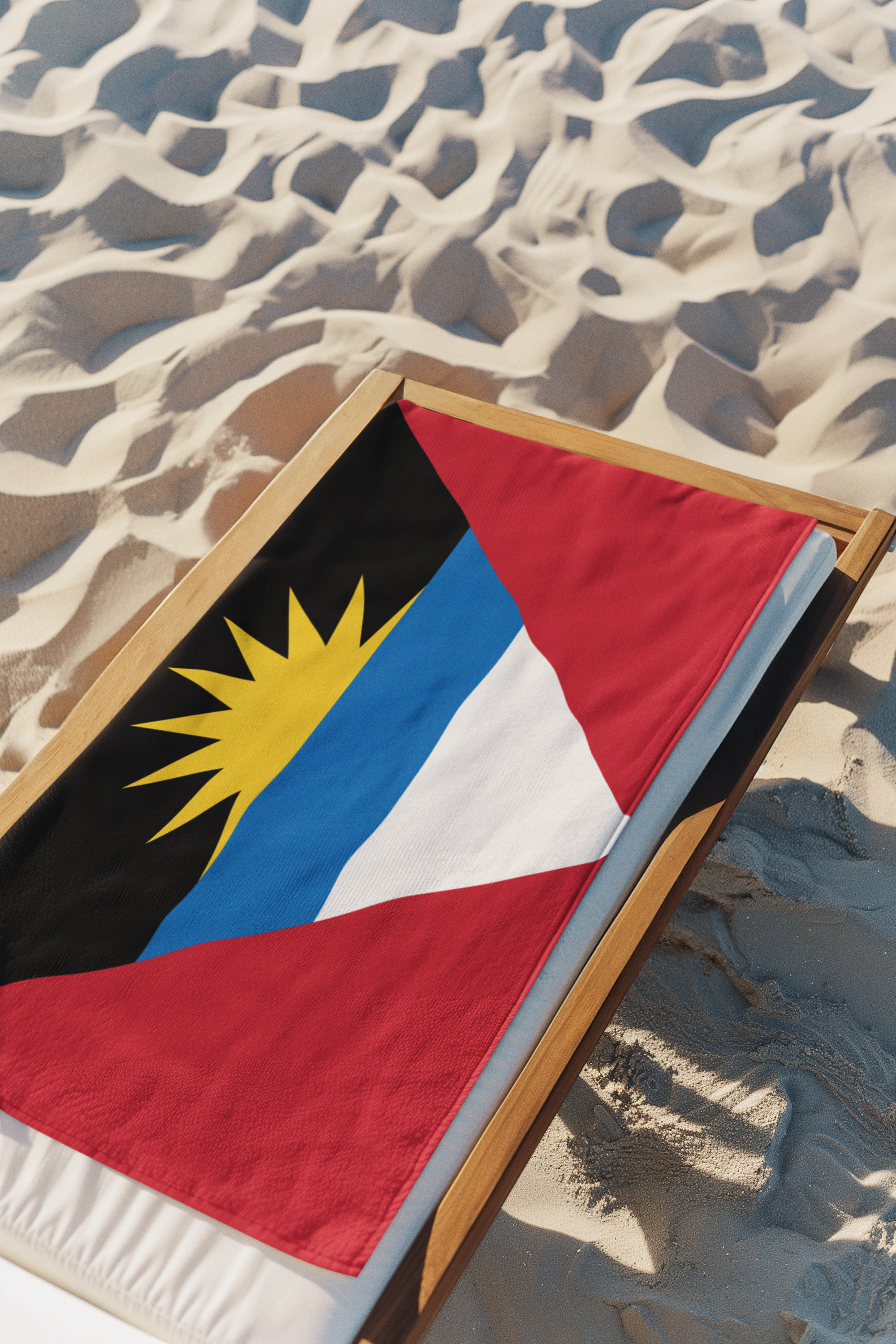 Antigua and Barbuda Beach Towel | Quality & Long Lasting - 2 Sizes | Antiguan Pride | Gift for Antiguan and Barbudans