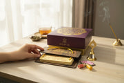 Devotional Combo - Arati Sangrah, Bell & Haldi Kumkum Packet in Gift Box