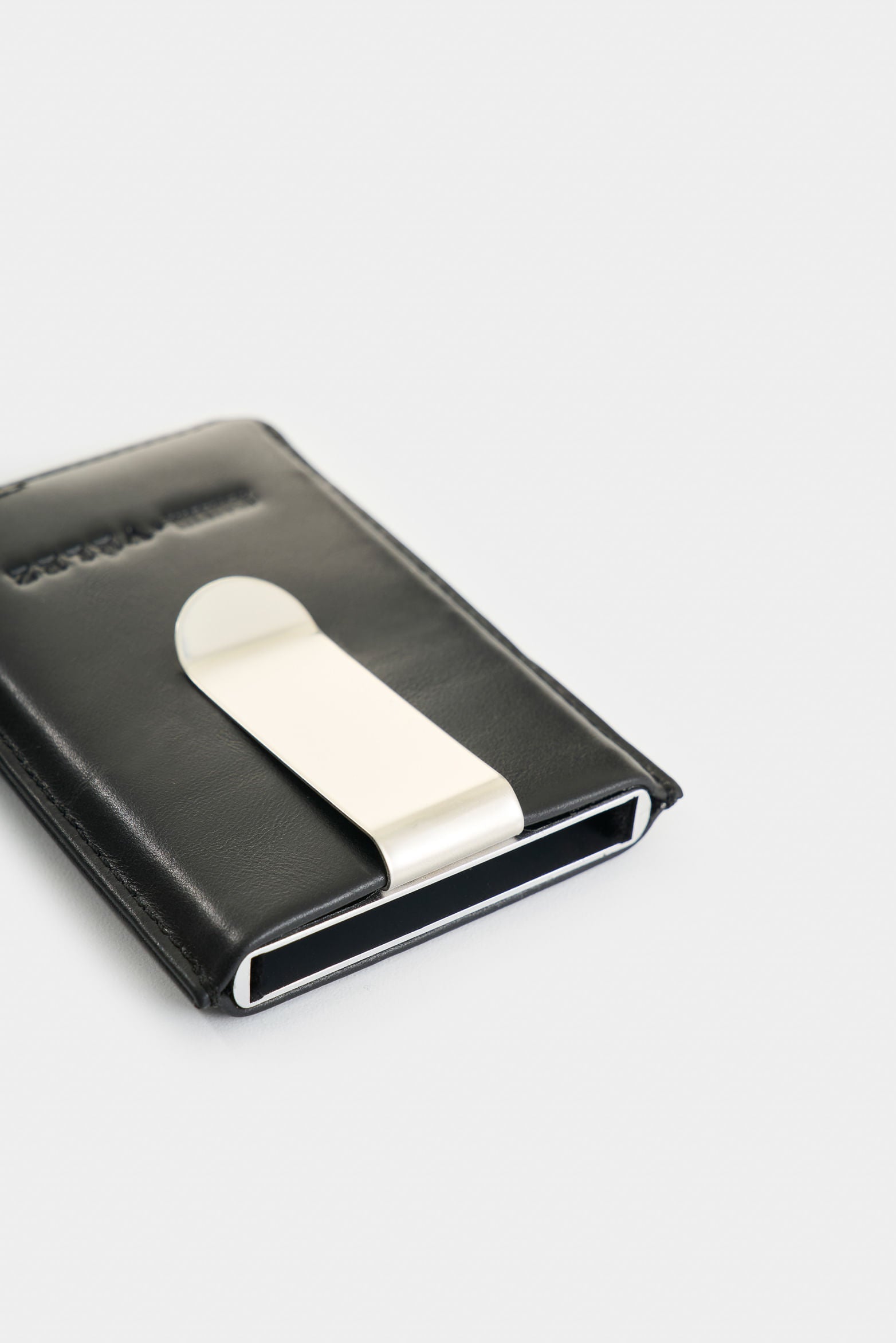 Miniwallet leather document holder for men