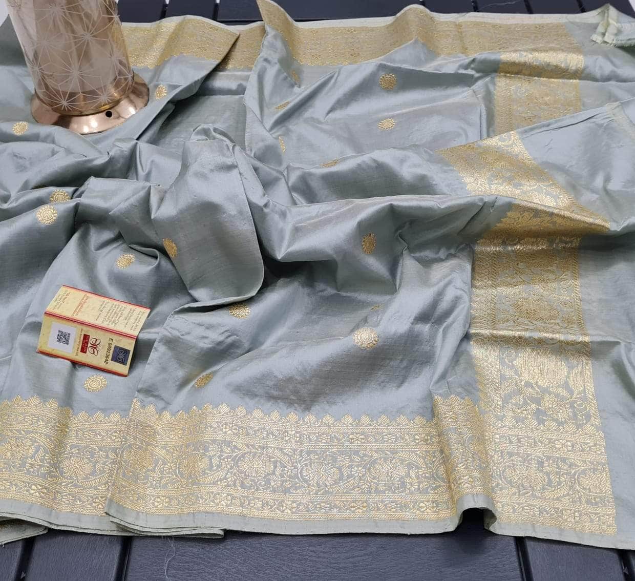 Banarasi Handloom Pure Khaddi Katan Silk Saree