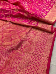 Banarasi Pure Katan Jangla Silk Saree
