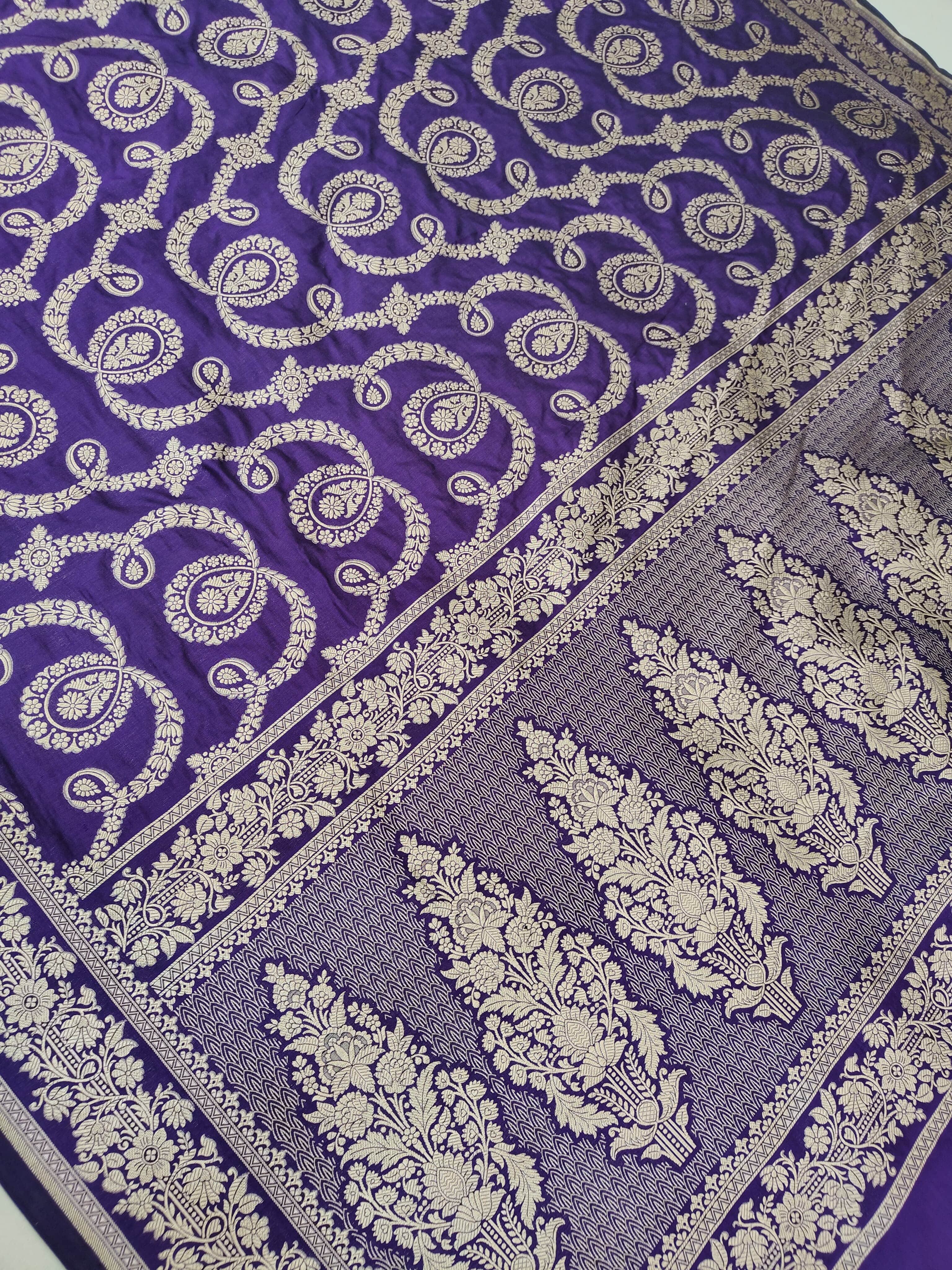 Banarasi Pure Katan Silk Saree Handwoven