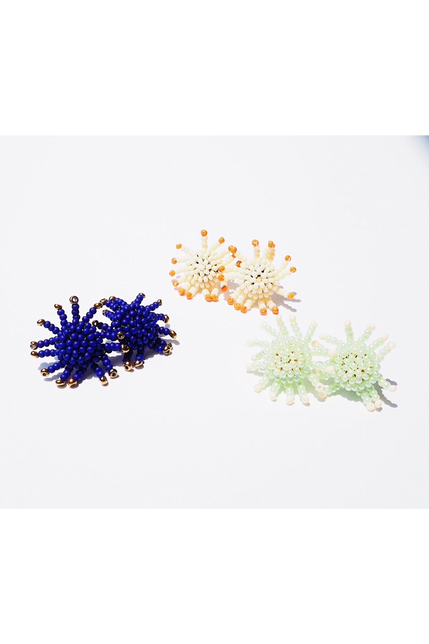 Beaded Sunburst Earring